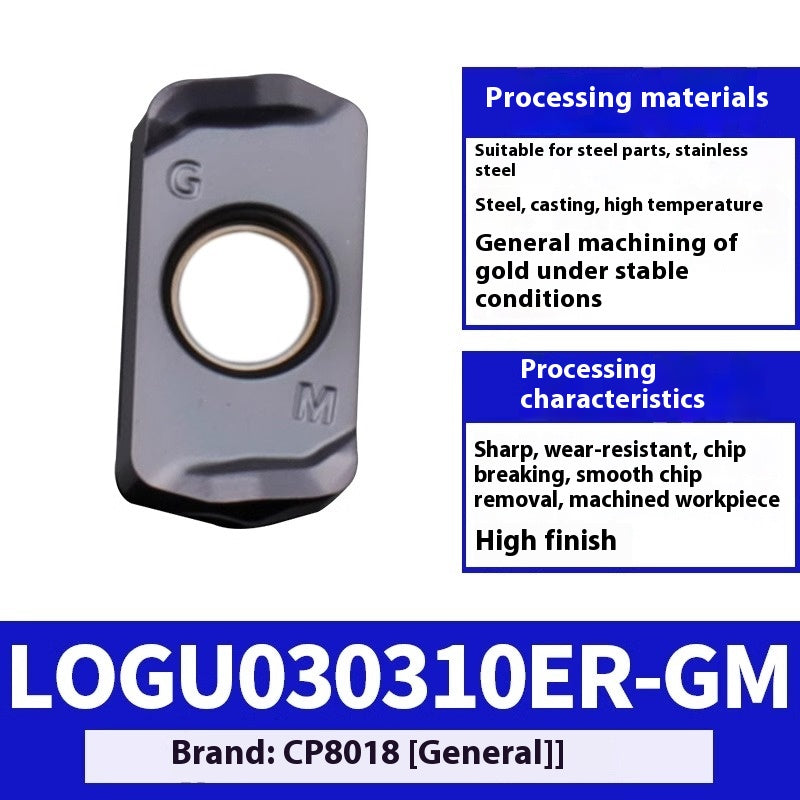 2040-CNC milling inserts LOGU030310 milling inserts for aluminum, LOMU Kyocera double-sided R2 milling inserts Shandong Denso Pricision Tools Co.,Ltd.